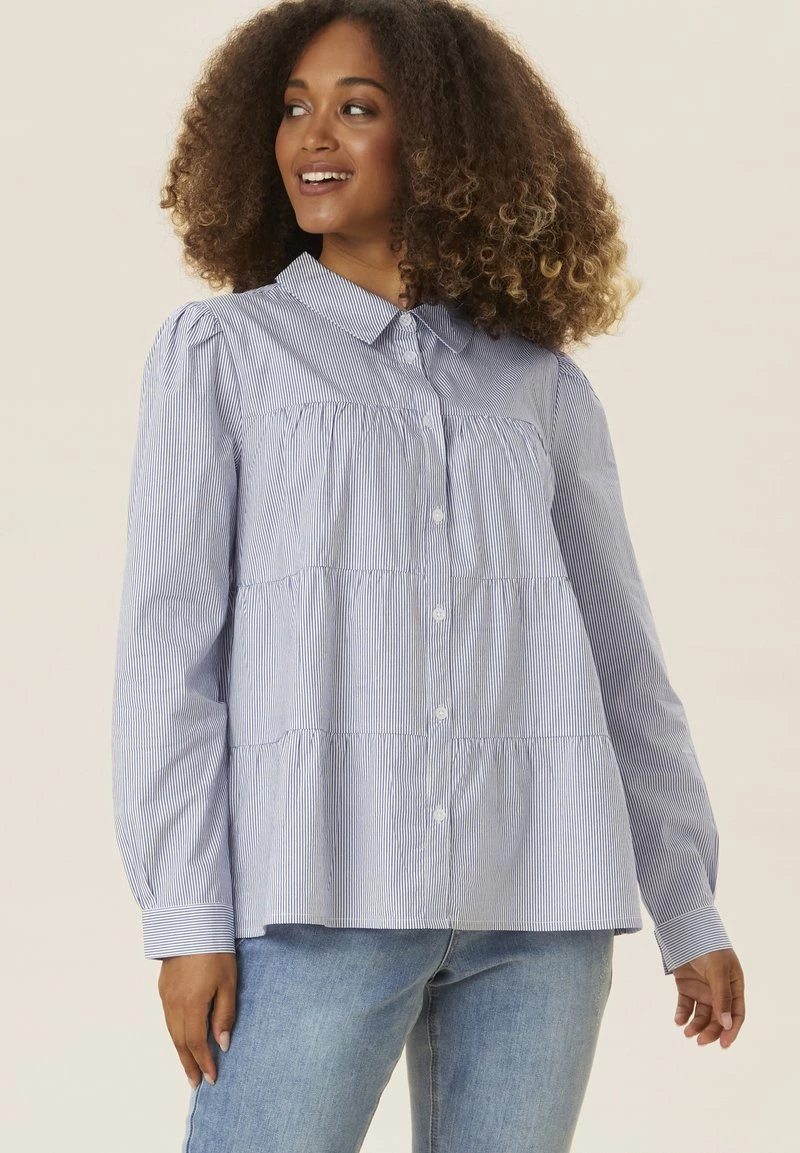 Cream Femme CRMALINKA Chemisier Blue Stripe 1 Cream Femme CRMALINKA Chemisier Blue Stripe