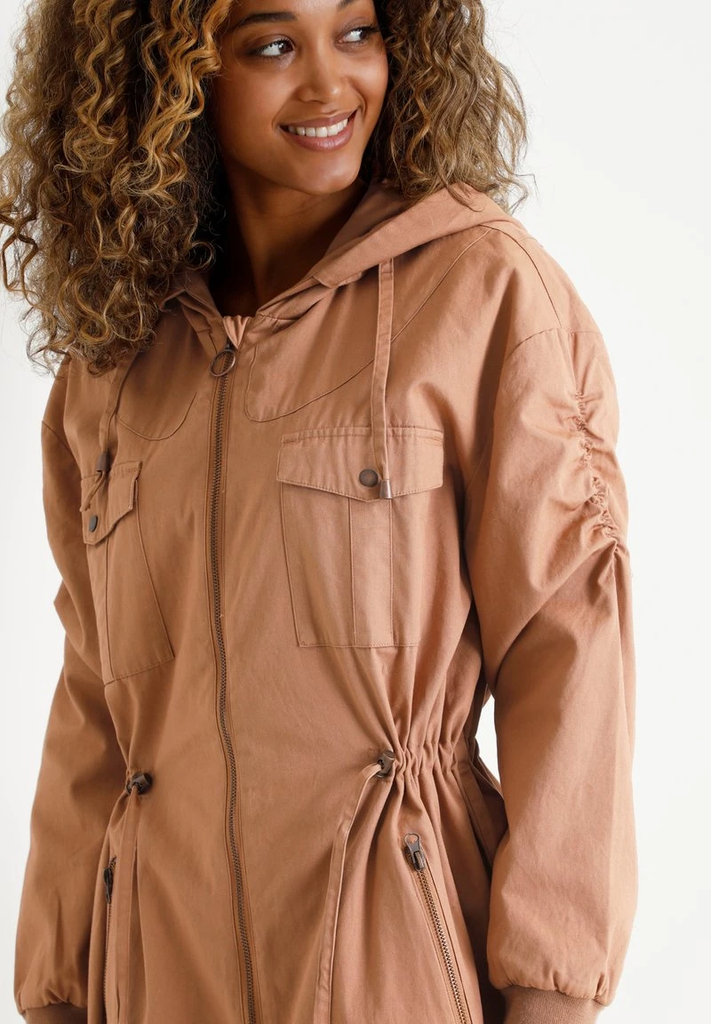 Cream Parka Mocha Mousse Femme 5 Cream Parka Mocha Mousse Femme – Image 5