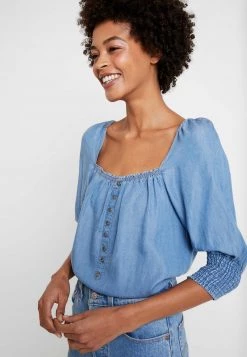 Cream VINCACR Blouse Blue Denim 9 Cream VINCACR Blouse Blue Denim -Cream Soldes Boutique 038b1c5b72ec4e2098053e8873b622b4