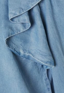 Cream Femme GRITTA FLONCE BLOUCE Chemisier Denim Blue -Cream Soldes Boutique 03b4817055ef4f329723dbe0abeac348