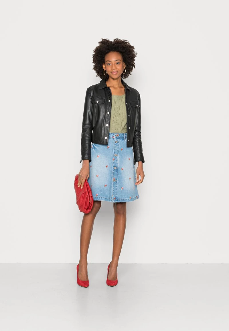 Cream Femme LEONA SKIRT Jupe En Jean Blue Denim 2 Cream Femme LEONA SKIRT Jupe En Jean Blue Denim – Image 2