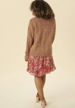 Cream CRTITI Pullover Mocha Mousse -Cream Soldes Boutique 04889f9682b74b30acf2da9d9f92a3f2