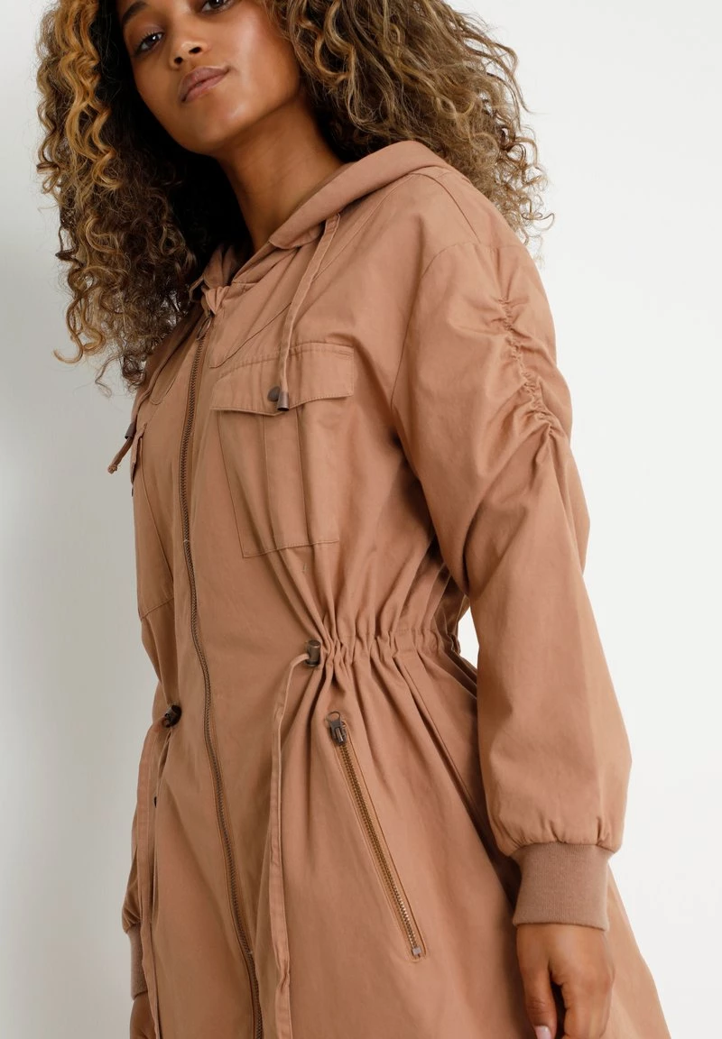 Cream Parka Mocha Mousse Femme 4 Cream Parka Mocha Mousse Femme – Image 4