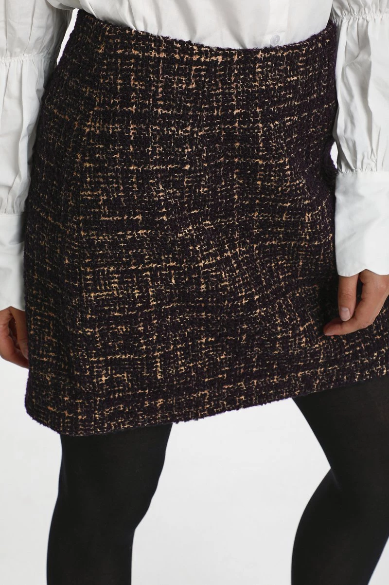 Cream Minijupe Royal Navy Boucle Femme 4 Cream Minijupe Royal Navy Boucle Femme – Image 4