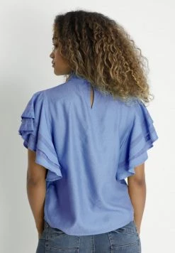 Cream CRLISELIN Blouse Placid Blue -Cream Soldes Boutique 07502a87968447058935a66c056ba7c2