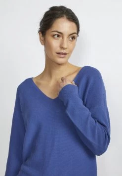 Cream CRSILLAR Pullover Dazzling Blue Femme -Cream Soldes Boutique 09902050fad6457db897532bb5bb5d5a