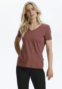 Cream Femme NAIA T Shirt Basique Antique Bordaux