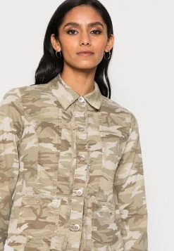 Cream Femme THEDORA Veste En Jean Green Camoflage -Cream Soldes Boutique 0a49ae81c3804d708c7630d016f3aa44
