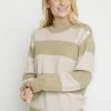 Cream Femme CRDELA Pullover Treehouse Melange Stripe