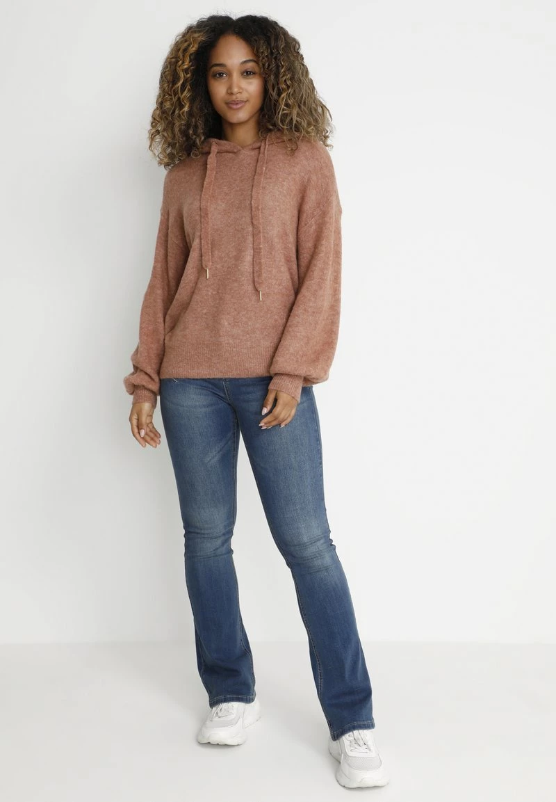 Femme CREAM Pullover Mocha Mousse Melange 2 Femme CREAM Pullover Mocha Mousse Melange – Image 2
