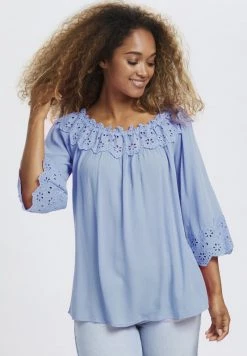 Cream CRBEA Blouse Placid Blue Femme