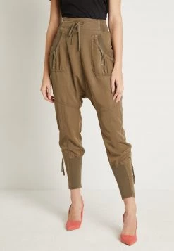 Cream Femme NANNA PANTS Pantalon Classique Khaki