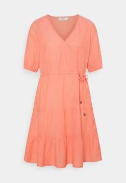 Cream CRYLIA DRESS Robe De Jour Peach Echo