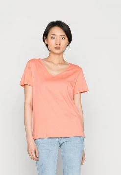 Cream NAIA T Shirt Basique Burnt Coral