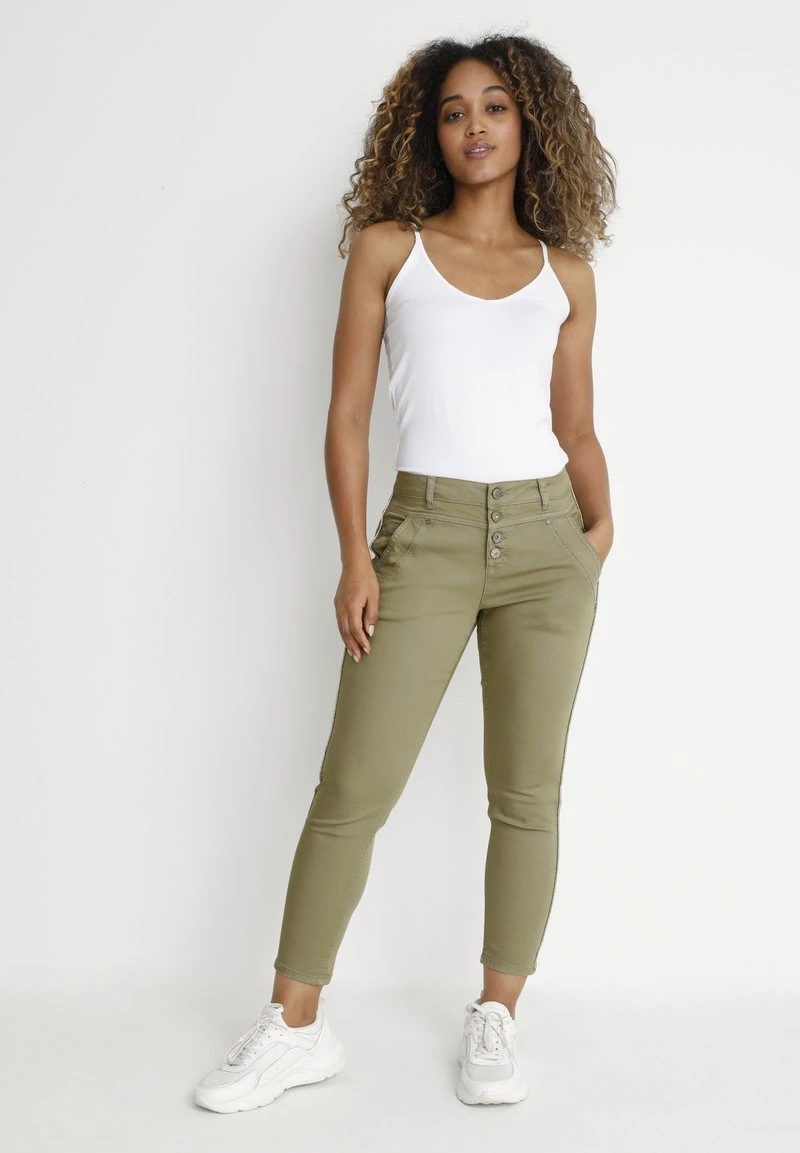 Cream Jean Slim Green Femme 1 Cream Jean Slim Green Femme