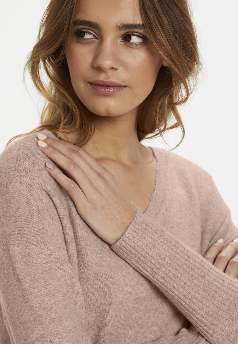 Cream Femme AMELIA Pullover Rose Dust Melange 5 Cream Femme AMELIA Pullover Rose Dust Melange – Image 5