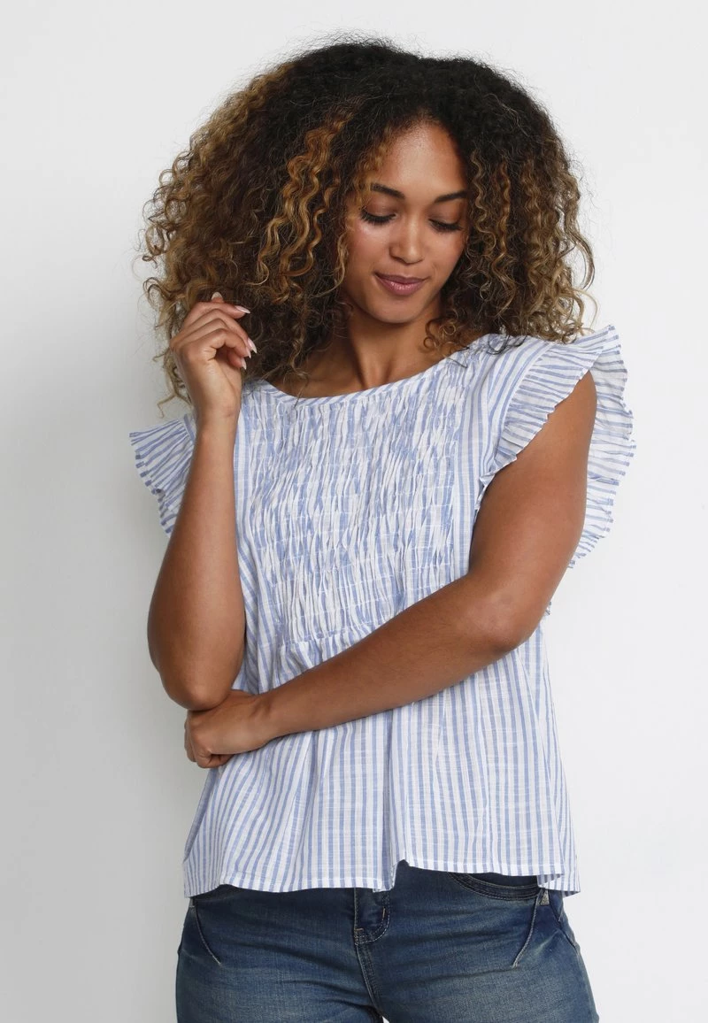 Cream Blouse Vista Milkboy Stripe 1 Cream Blouse Vista Milkboy Stripe