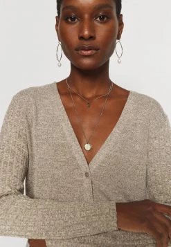 Cream Femme EMMY SHORT CARDIGAN Gilet Sandshell Melange -Cream Soldes Boutique 158c1883456246d694a3e29ec429f37c