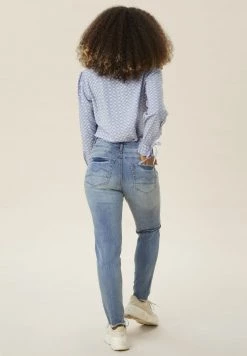 Cream Femme KAMMIE BAIILY FIT Jean Slim Soft Blue Denim -Cream Soldes Boutique 17c507b359254453b0a63a427f83c8a0