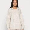 Cream ERLE HOODIE Pullover Oat Femme