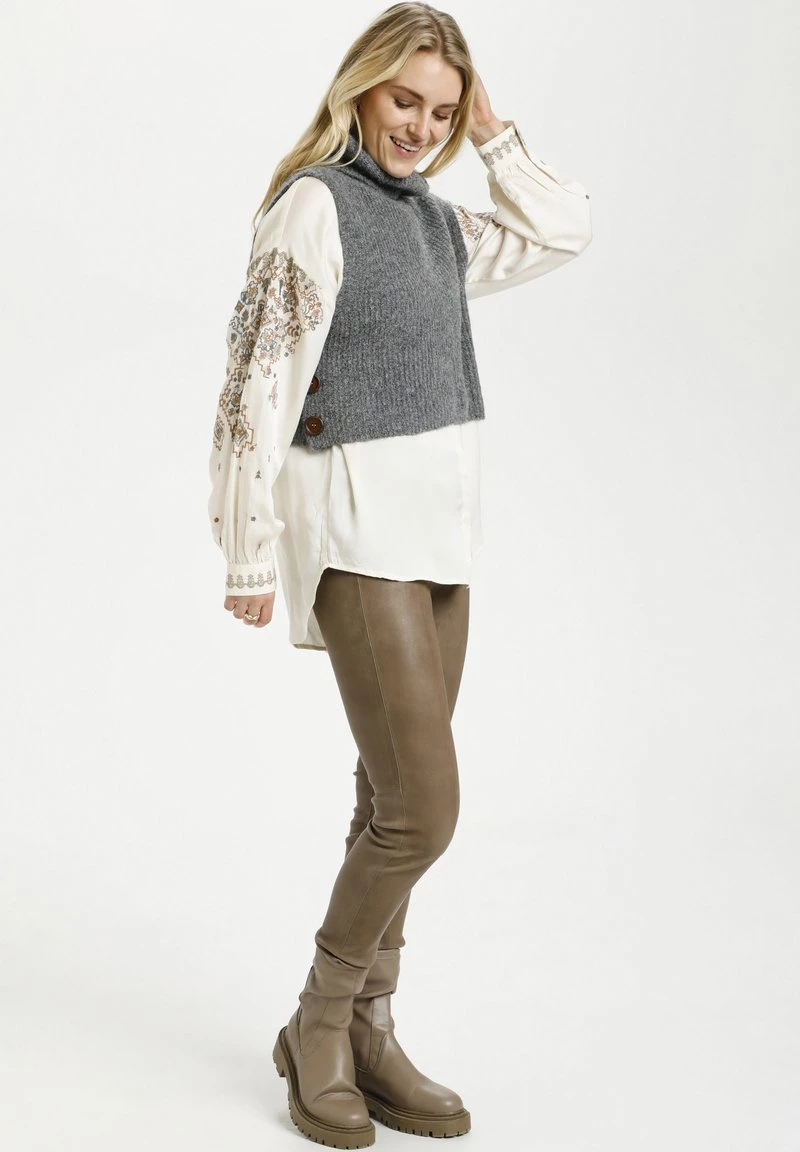 Cream CRSTARFI SLIPOVER RP Pullover Steel Gray Melange 2 Cream CRSTARFI SLIPOVER RP Pullover Steel Gray Melange – Image 2