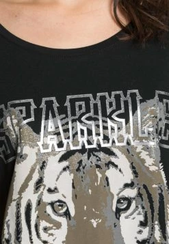 Cream CARLA T Shirt Imprimé Black Femme -Cream Soldes Boutique 1ba10598ecf74d1d8752ece77e0db130