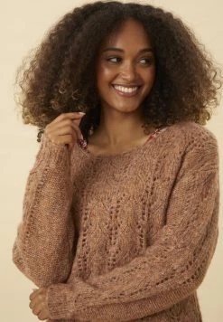 Cream CRTITI Pullover Mocha Mousse -Cream Soldes Boutique 1f651aa75d424d09b413cd6bae1ae458