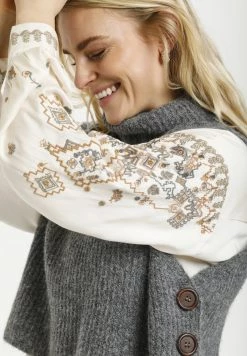 Cream CRSTARFI SLIPOVER RP Pullover Steel Gray Melange 9 Cream CRSTARFI SLIPOVER RP Pullover Steel Gray Melange -Cream Soldes Boutique 204a35406465464aa9c83c6441a27c26