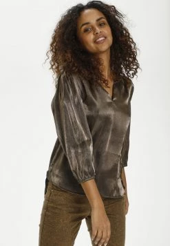 Cream Femme Blouse Dark Gold