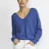 Cream CRSILLAR Pullover Dazzling Blue Femme