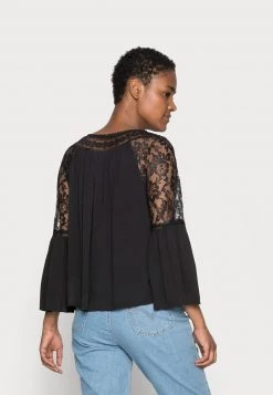 Cream BELLA BLOUSE Blouse Pitch Black Femme -Cream Soldes Boutique 23937eab297e43138d5252821eb723fd