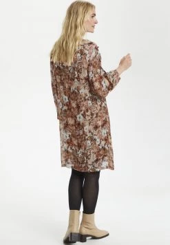 Cream Robe De Jour Vintage Rose Print Femme -Cream Soldes Boutique 2442ac4dfd5f47aaada951d5500cf145