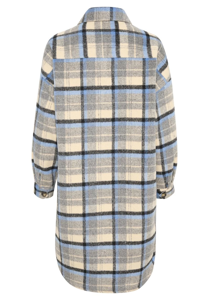 Cream Femme Manteau Classique Silver Lake Blue Check 6 Cream Femme Manteau Classique Silver Lake Blue Check – Image 6