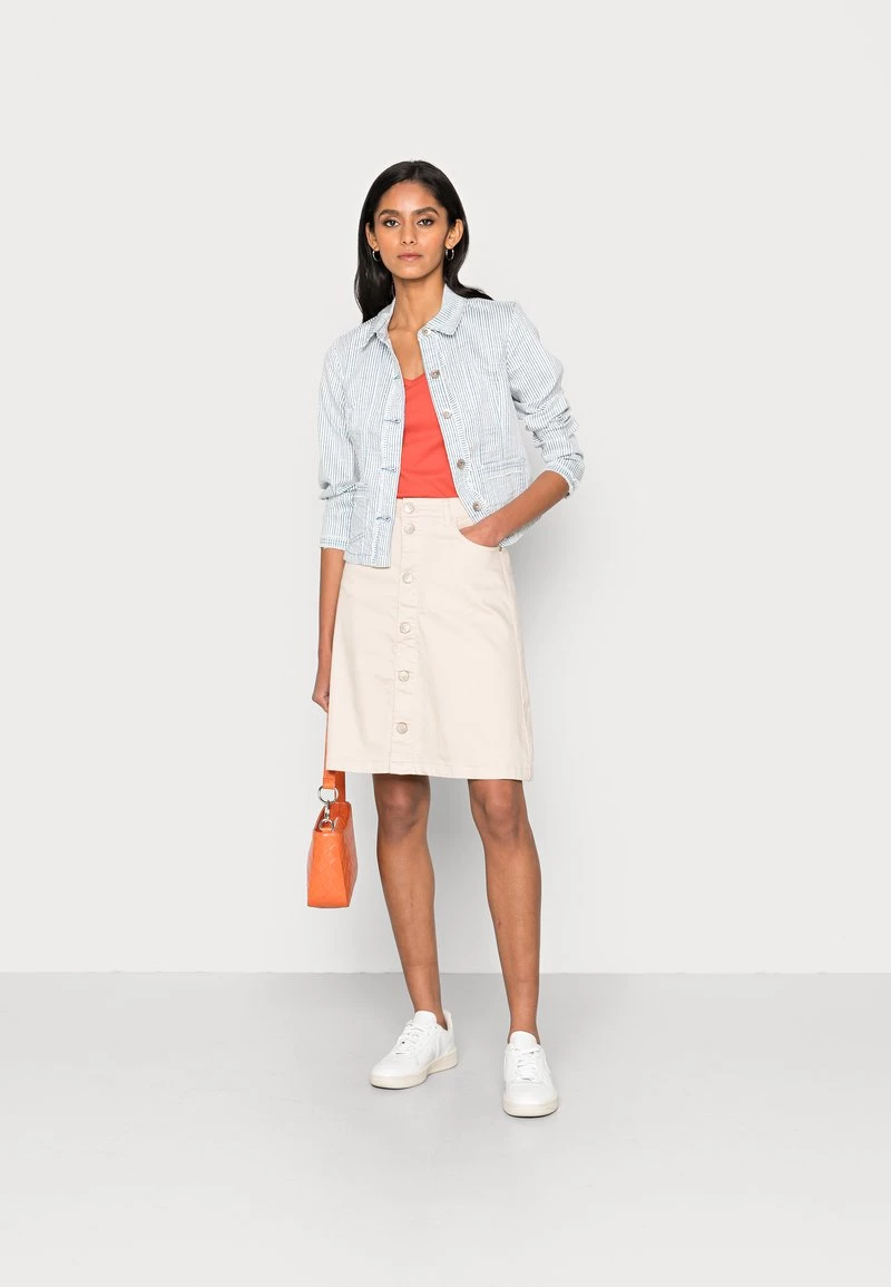 Cream ALMA SKIRT Jupe Trapèze Oatmeal Femme 2 Cream ALMA SKIRT Jupe Trapèze Oatmeal Femme – Image 2