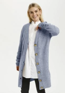 Cream Gilet Light Blue