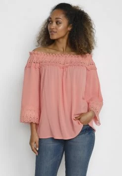 Cream BEA Blouse Burnt Coral Femme