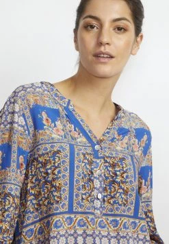 Cream CRALORA Blouse Blue Paisly Femme -Cream Soldes Boutique 2a7170757c2c429ab26b972bd7503a02