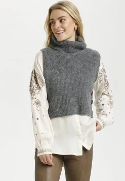 Cream CRSTARFI SLIPOVER RP Pullover Steel Gray Melange