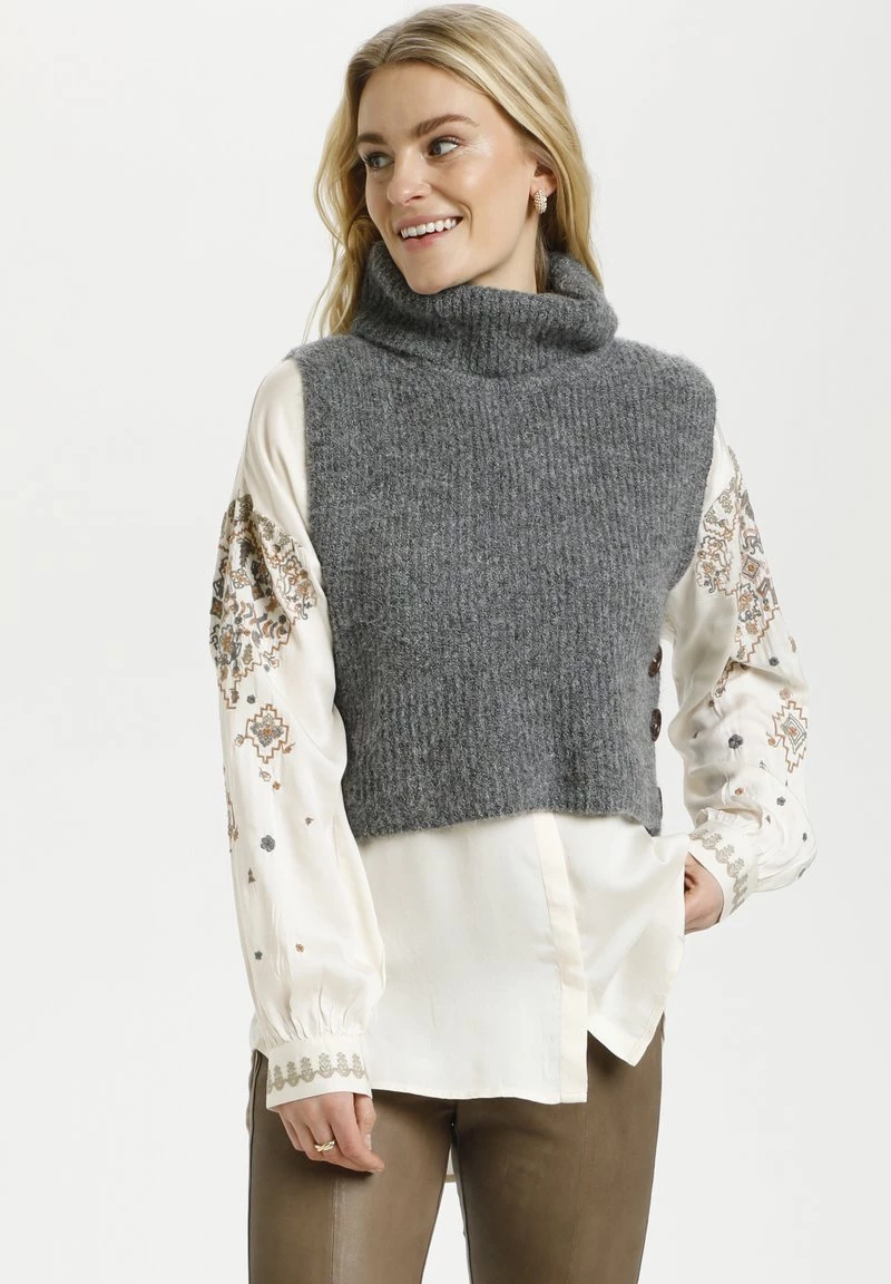 Cream CRSTARFI SLIPOVER RP Pullover Steel Gray Melange 1 Cream CRSTARFI SLIPOVER RP Pullover Steel Gray Melange