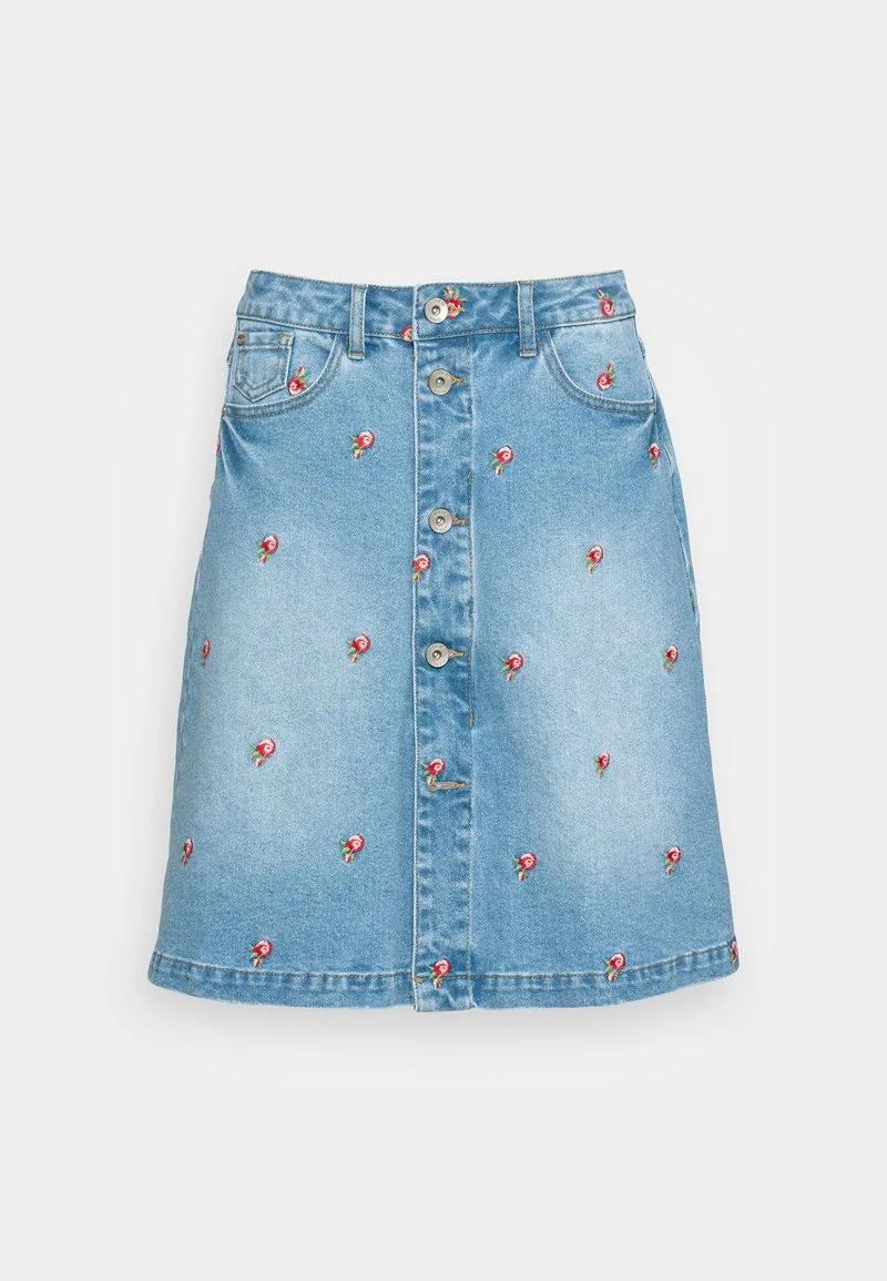 Cream Femme LEONA SKIRT Jupe En Jean Blue Denim 4 Cream Femme LEONA SKIRT Jupe En Jean Blue Denim – Image 4