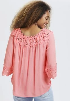 Cream CRBEA Blouse Burnt Coral Femme -Cream Soldes Boutique 2b13f79e2b2a40809c135e0508915381
