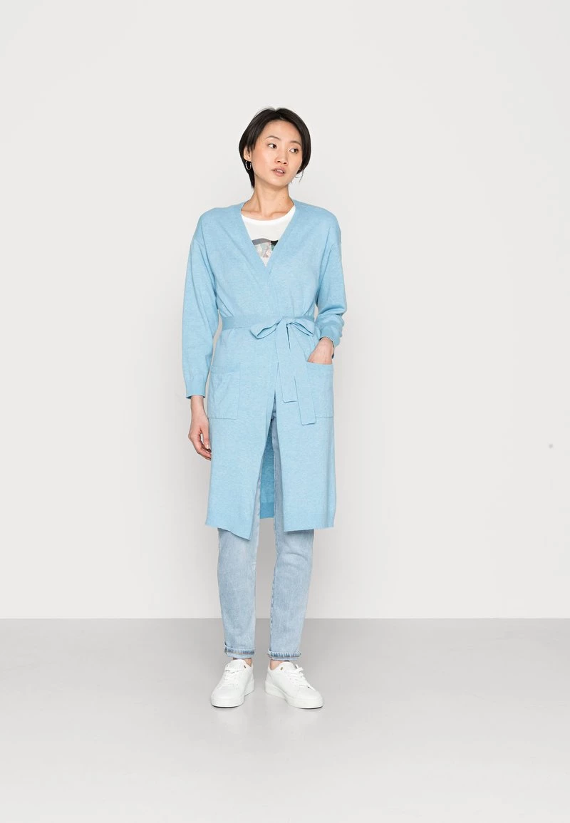 Cream CRANVA CARDIGAN Gilet Placid Blue Melange Femme 1 Cream CRANVA CARDIGAN Gilet Placid Blue Melange Femme