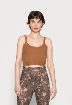 Cream Femme KAM CROP Débardeur Toasted Coconut