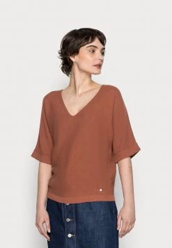Cream Femme SILLAR Pullover Russet