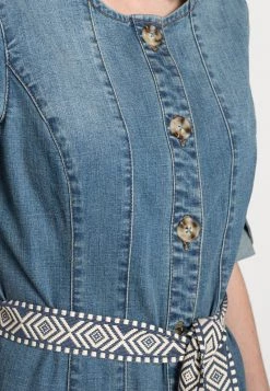 Cream Femme BERETE DRESS Robe En Jean Denim Blue -Cream Soldes Boutique 2f373ced5c5e47ca8d7add4b9ea52371