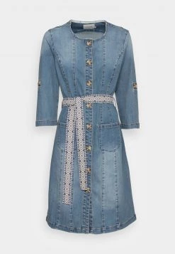 Cream Femme BERETE DRESS Robe En Jean Denim Blue -Cream Soldes Boutique 304a74416c9d4356a9005076a7d28d4f