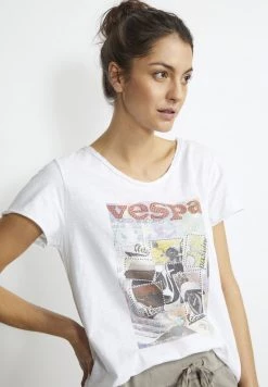 Cream Femme CRFAMIK T Shirt Imprimé White Vespa -Cream Soldes Boutique 308129c7146144e1b7d76e3fd8ef3ff7