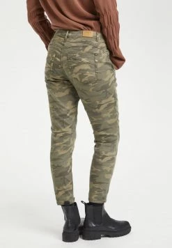 Cream Femme 7/8 Jean Slim Sea Green Printed Camouflage -Cream Soldes Boutique 3139dc50bb1541a39824898a17792d91