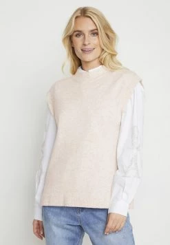 Cream Femme T Shirt Basique Oat Melange