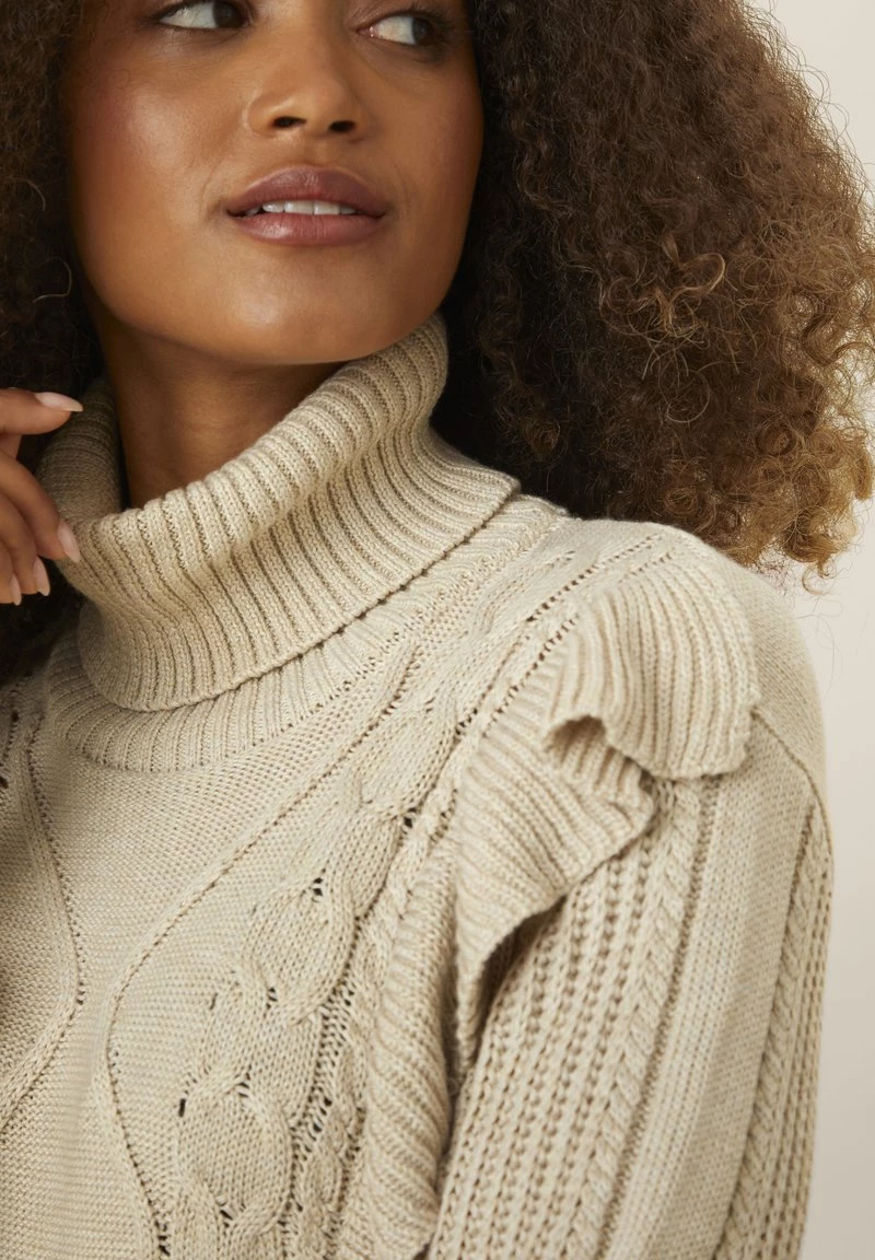 Cream Pullover Oat Melange Femme 4 Cream Pullover Oat Melange Femme – Image 4